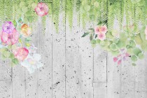 Fototapety ścienne tapeta na ścanę zwisające kwiaty 41502 Naklejkomania - zdjecie 2 - miniatura