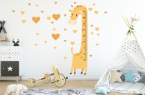 Naklejka ścienna dla dzieci -  miarka wzrostu żyrafa 40013 Naklejkomania - zdjecie 1 - miniatura