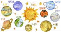 Naklejka ścienna dla dzieci -  układ słoneczny 9518 Naklejkomania - zdjecie 2 - miniatura