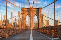 Brooklyn Bridge, New York City, nobody Naklejkomania - zdjecie 1 - miniatura