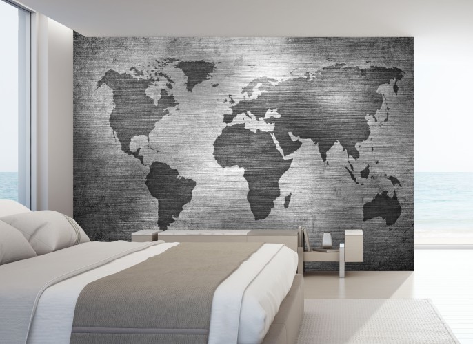 Tapeta na ścianę samoprzylepna  282772754- mapa świata