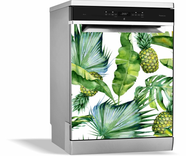 Maty magnetyczne okleiny na zmywarkę liście monstera 137354523 - zdjęcie 1