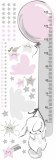 Naklejka ścienna dla dzieci -  miarka wzrostu króliczek balon gwiazdki chmurki 40022 Naklejkomania - zdjecie 2 - miniatura