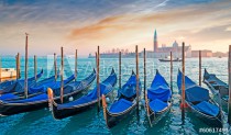 gondolas at dusk Naklejkomania - zdjecie 1 - miniatura