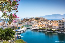 Agios Nikolaos City and Voulismeni Lake, Crete, Greece Naklejkomania - zdjecie 1 - miniatura