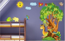 Naklejka ścienna dla dzieci -  dżungla, drzewa, zestaw 36 Naklejkomania - zdjecie 1 - miniatura