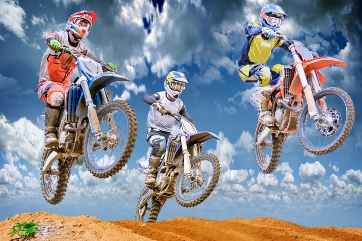 Tapeta samoprzylepna na ścianę cross motocykl  10859 - zdjęcie 2