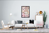 Stylowy plakat pastelowe kwiaty róże 61003 Naklejkomania - zdjecie 2 - miniatura