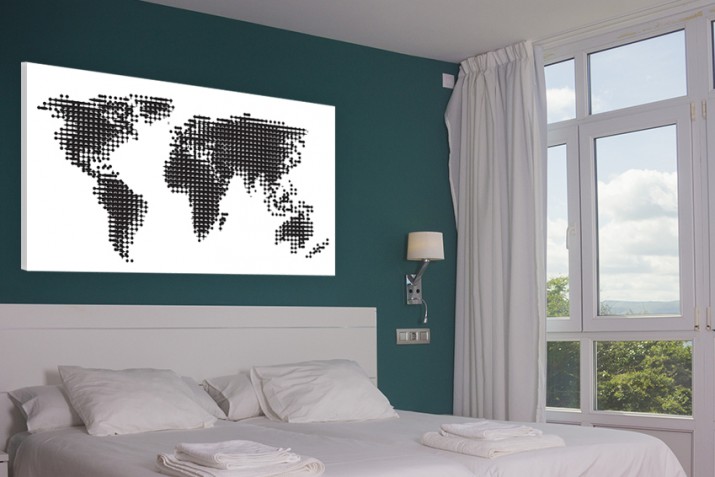 Obraz na ścianę mapa świata 41092 - zdjęcie 3