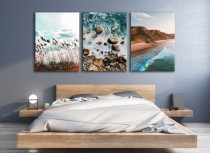 Obrazy na ścianę do salonu sypialni 19005 morze widok pejzaż skały Naklejkomania - zdjecie 2 - miniatura