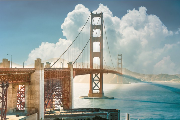 Fototapeta na ścianę tapeta na fizelinie do salonu Pastelowe San Francisco 10540 - zdjęcie 2