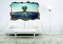 Naklejka na ścianę, dziura 3D drzewo zimą 364 Naklejkomania - zdjecie 1 - miniatura