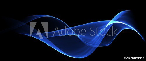Abstract background, blue waved lines for brochure, website, flyer design - zdjęcie 1