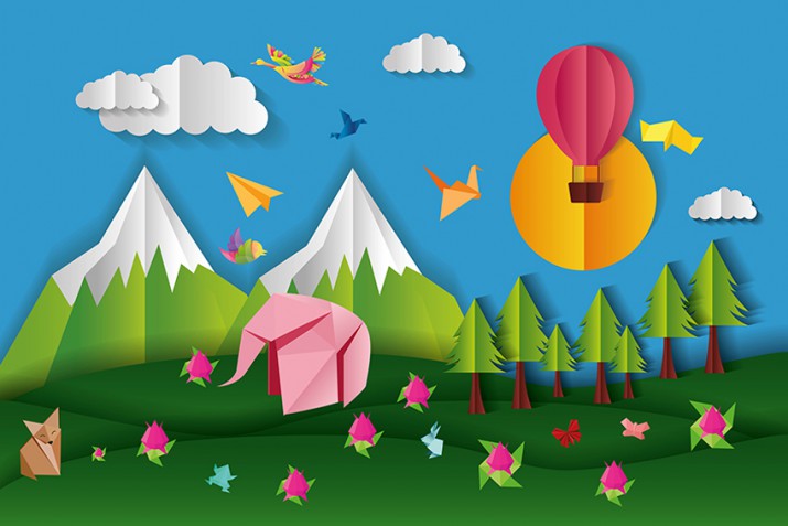 Fototapety fototapeta dla dzieci na ścianę  41088 góry balony - zdjęcie 2