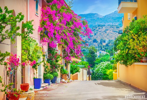 Street in Kefalonia, Greece - zdjęcie 1