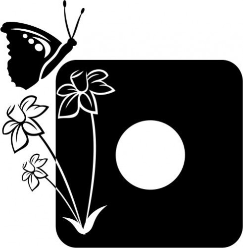 Naklejka pod kontakt włącznik- Motyle 65 Naklejkomania - zdjecie 1