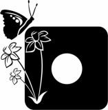 Naklejka pod kontakt włącznik- Motyle 65 Naklejkomania - zdjecie 1 - miniatura