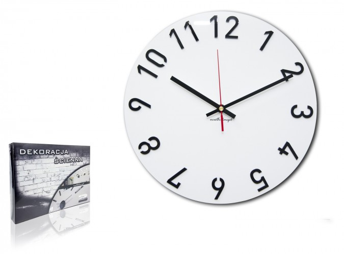 Nowoczesny zegar na ścianę  Wheel   NT - zdjęcie 3