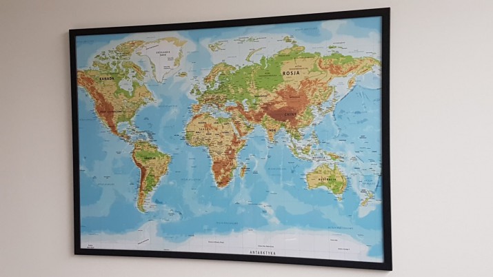 Plakat mapa świata  61235 - zdjęcie 6