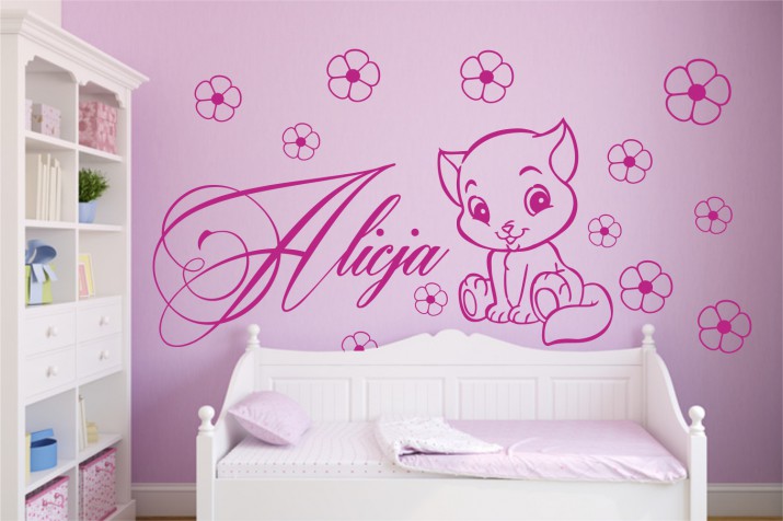 Naklejka z imieniem A