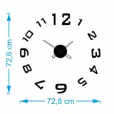 Zegar na ścianę ROULETTE XL NT Naklejkomania - zdjecie 2 - miniatura