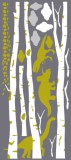 Naklejka ścienna dla dzieci-  brzozy, las 7135 Naklejkomania - zdjecie 2 - miniatura