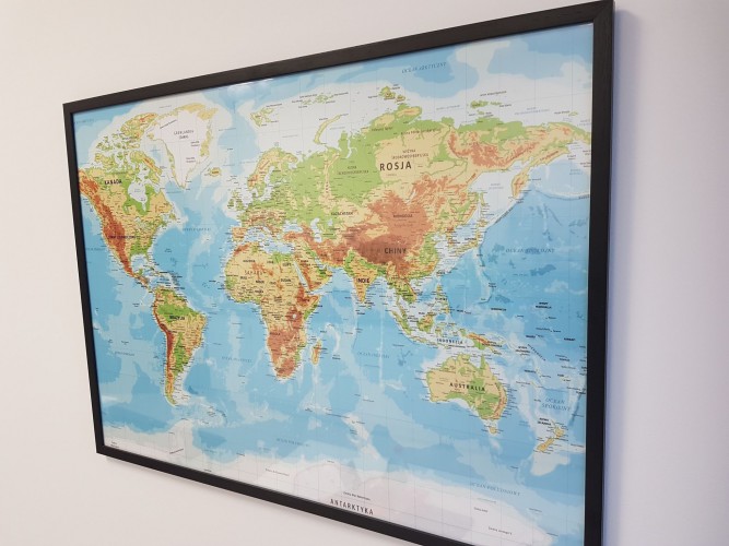 Plakat mapa świata  61235 - zdjęcie 4