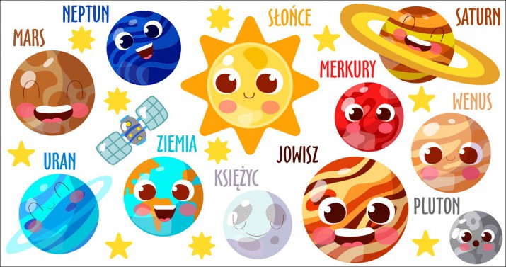 Naklejka ścienna dla dzieci -  układ słoneczny 9519 - zdjęcie 2