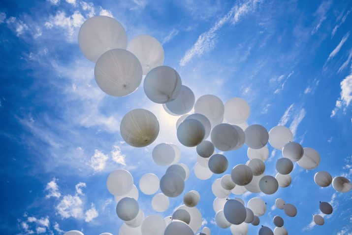 Panele kuchenne PCV 14324 Balony na niebie - zdjęcie 2
