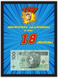 Plakat w ramie na pieniądze, 18tka PP013 Naklejkomania - zdjecie 4 - miniatura