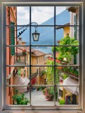 Naklejka na ścianę, dziura 3D okno miasto uliczka 3532 Naklejkomania - zdjecie 2 - miniatura