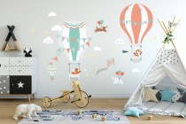 Naklejka ścienna dla dzieci -  balony, niebo 9702 Naklejkomania - zdjecie 1 - miniatura
