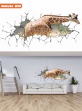 Naklejki 3D motyw 214 dziura żyrafa Naklejkomania - zdjecie 1 - miniatura