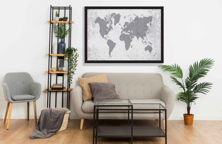 Plakat mapa świata  61242 - zdjęcie 2