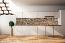 Panel szklany do kuchni  14442 cegły Naklejkomania - zdjecie 1 - miniatura