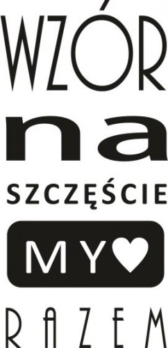 770 Napisy na ścianę naklejki ścienne Wzór na szczęście My razem - zdjęcie 2