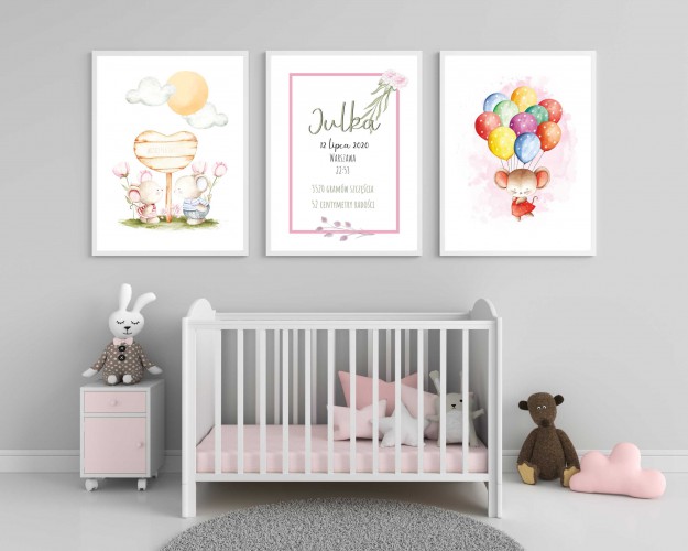 Zestaw trzech plakatów z metryczką, metryczka  MT003 - zdjęcie 3