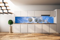 Panel szklany do kuchni  14324 balony na niebie Naklejkomania - zdjecie 1 - miniatura