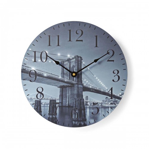 Zegar ścienny Diameter  | Brooklyn Bridge N Naklejkomania - zdjecie 1
