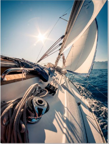 Plakat Sailing boat 61100 Naklejkomania - zdjecie 1