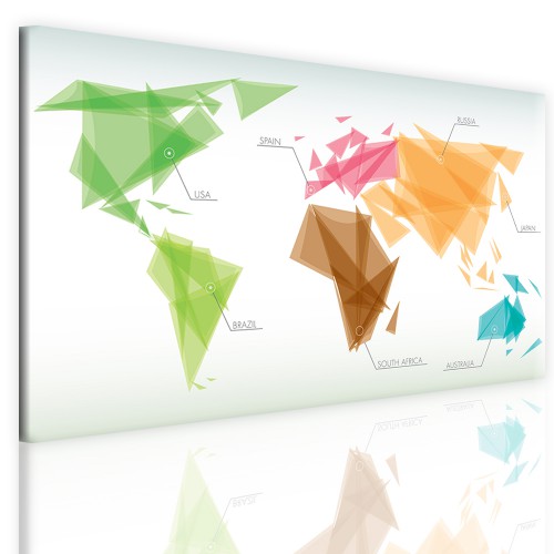 Tablice korkowe mapa świata 41099 Naklejkomania - zdjecie 1