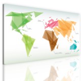 Obraz ścienny jednoczęściowy mapa świata 41099 Naklejkomania - zdjecie 1 - miniatura