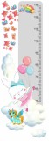 Naklejka ścienna dla dzieci -  miarka wzrostu misiu tęcza balon 40041 Naklejkomania - zdjecie 2 - miniatura
