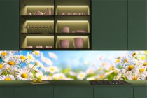 Panele kuchenne PCV 260920918 łąka kwiaty panel dibond Naklejkomania - zdjecie 1 - miniatura