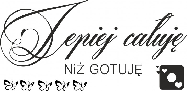 Naklejka dekoracyjna na ścianę, zestaw kuchenny  1282 - zdjęcie 2
