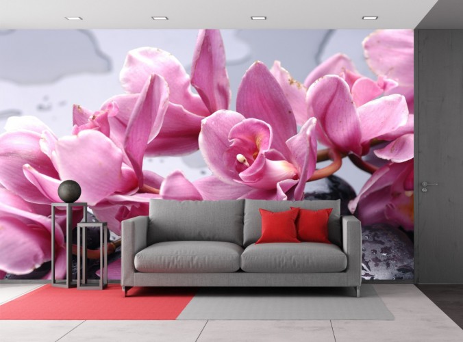 Samoprzylepna tapeta do salonu na ściane  10092 kwiaty