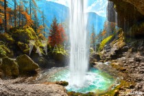 Herbst in Slowenien, Wasserfall Naklejkomania - zdjecie 1 - miniatura