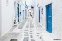 Mykonos streetview, Greece Naklejkomania - zdjecie 1 - miniatura