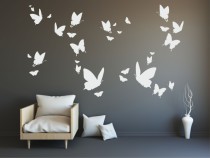 Naklejka dekoracyjna na ścianę, motyle motylki 2315 Naklejkomania - zdjecie 1 - miniatura
