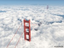 Golden Gate Bridge in San Francisco Naklejkomania - zdjecie 1 - miniatura